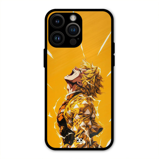 Shouting Zenitsu iPhone 14 Pro max Mobile Back Cover - Anime PrintShield Case