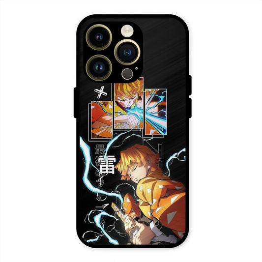 Aggressive Zenitsu iPhone 14 Pro Mobile Back Cover - Anime PrintShield Case