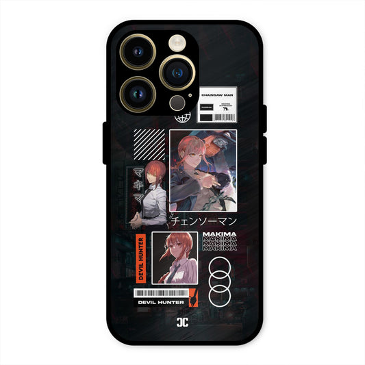 Devil Hunter Makima iPhone 14 Pro Mobile Back Cover - Anime PrintShield Case