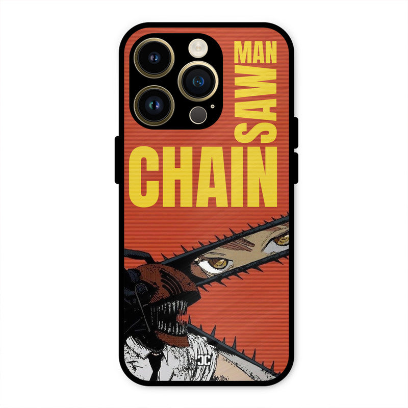 Raging Chainsaw iPhone 14 Pro Mobile Back Cover - Anime PrintShield Case