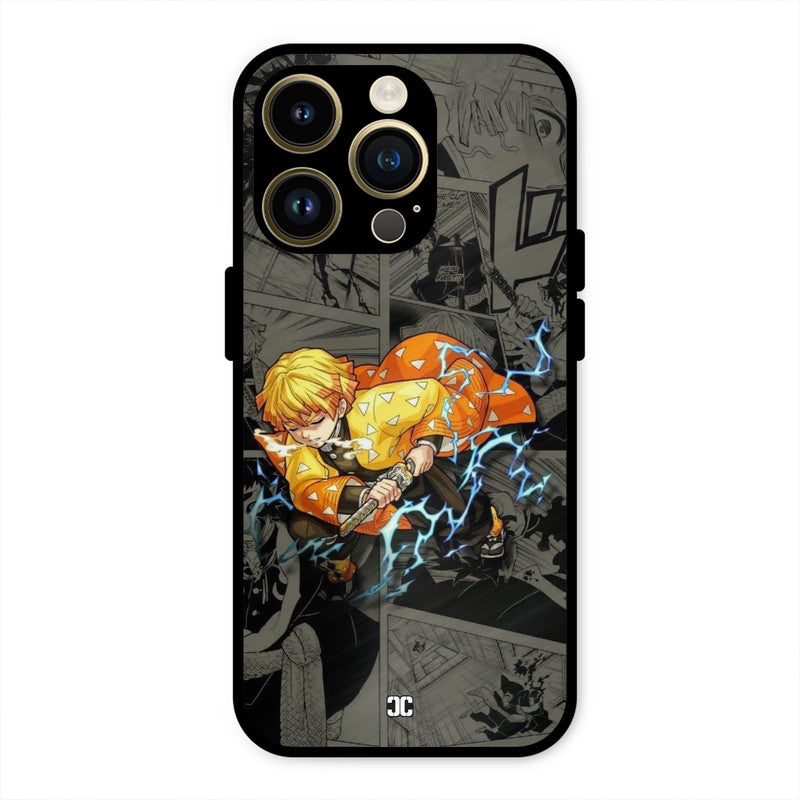 Zenitsu Manga iPhone 14 Pro Mobile Back Cover - Anime PrintShield Case