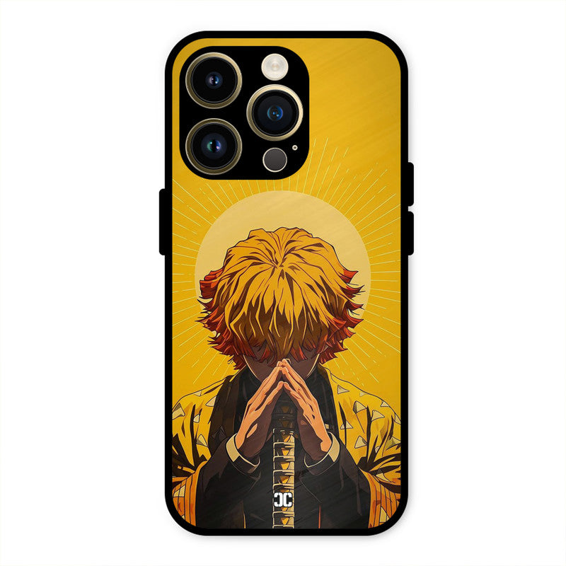 Calm Zenitsu iPhone 14 Pro Mobile Back Cover - Anime PrintShield Case