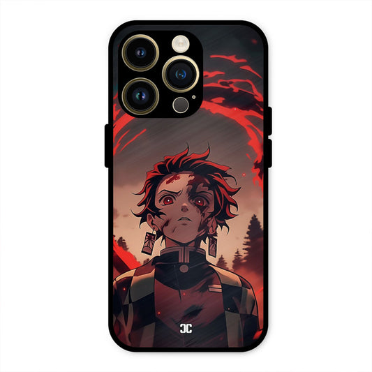 Raging Tanjiro iPhone 14 Pro Mobile Back Cover - Anime PrintShield Case