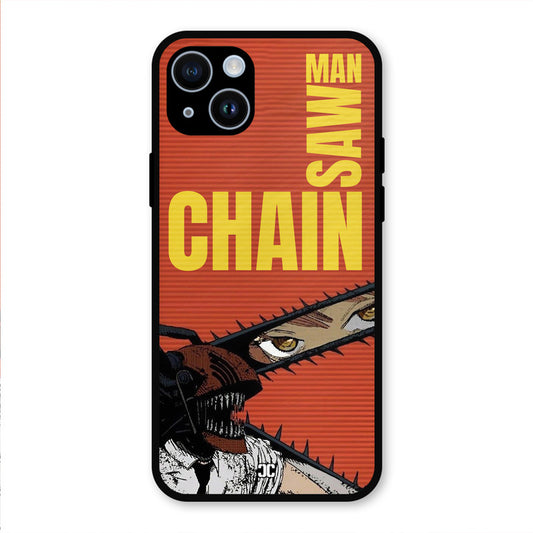 Raging Chainsaw iPhone 14 Mobile Back Cover - Anime PrintShield Case