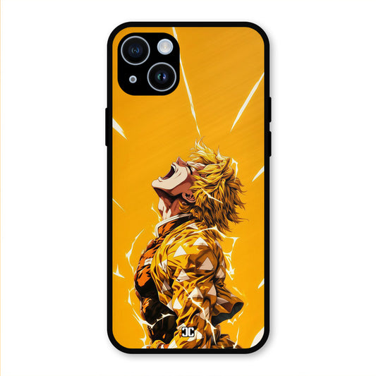Shouting Zenitsu iPhone 14 Mobile Back Cover - Anime PrintShield Case
