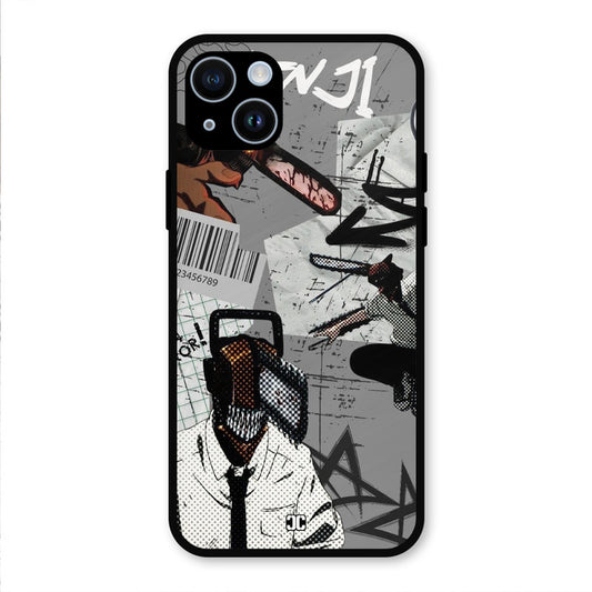 Denji Rage iPhone 14 Mobile Back Cover - Anime PrintShield Case