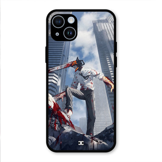 Denji Fighting iPhone 14 Mobile Back Cover - Anime PrintShield Case