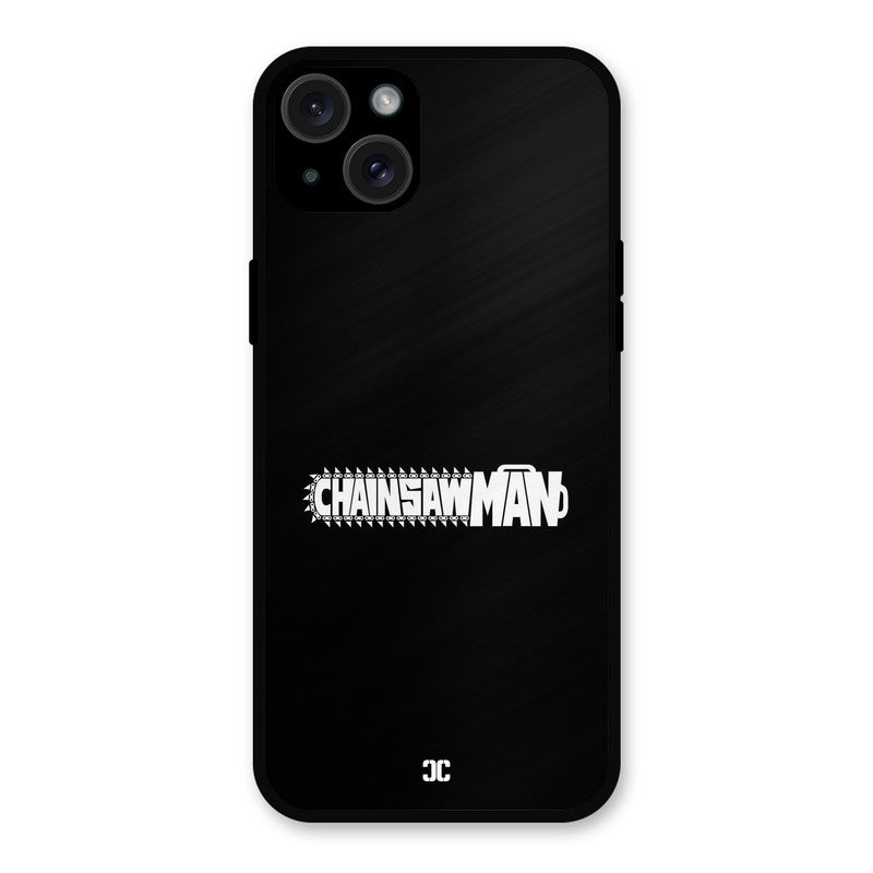 Chainsaw Logo iPhone 15 Plus Mobile Back Cover - Anime PrintShield Case