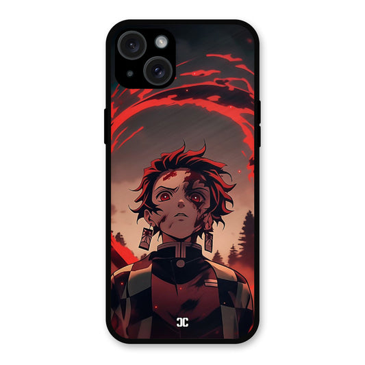 Raging Tanjiro iPhone 15 Plus Mobile Back Cover - Anime PrintShield Case
