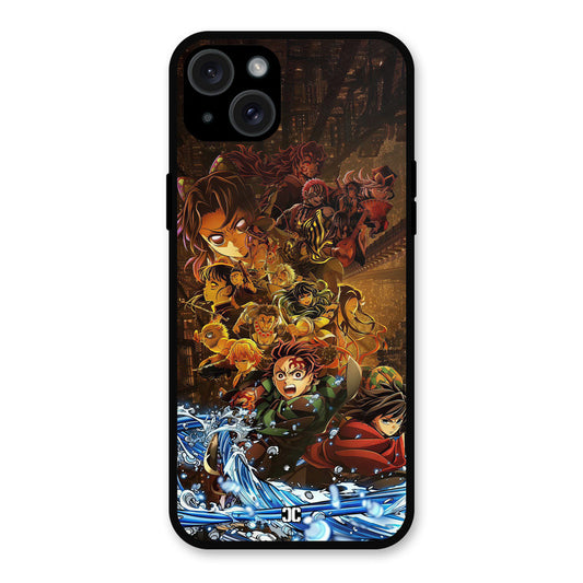 Demon Slayers iPhone 15 Plus Mobile Back Cover - Anime PrintShield Case