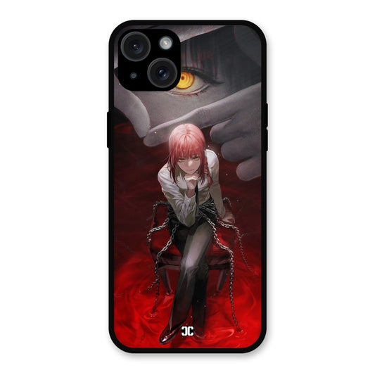 Makima Chains iPhone 15 Plus Mobile Back Cover - Anime PrintShield Case