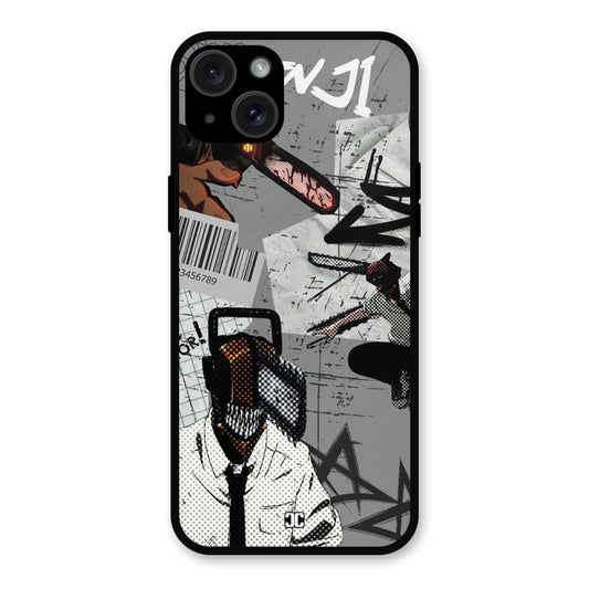 Denji Rage iPhone 15 Plus Mobile Back Cover - Anime PrintShield Case