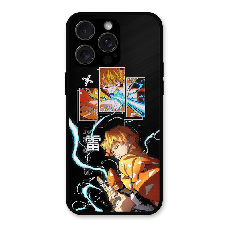 Aggressive Zenitsu iPhone 15 Pro max Mobile Back Cover - Anime PrintShield Case