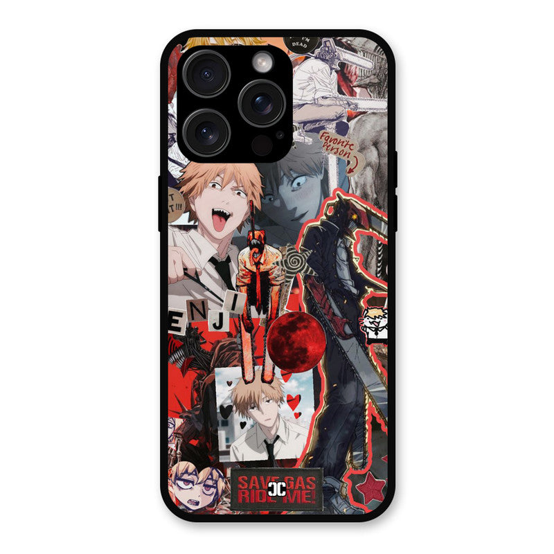 Denji Thoughts iPhone 15 Pro max Mobile Back Cover - Anime PrintShield Case