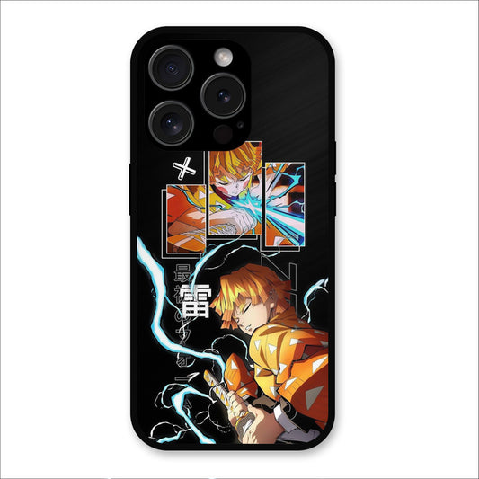 Aggressive Zenitsu iPhone 15 Pro Mobile Back Cover - Anime PrintShield Case