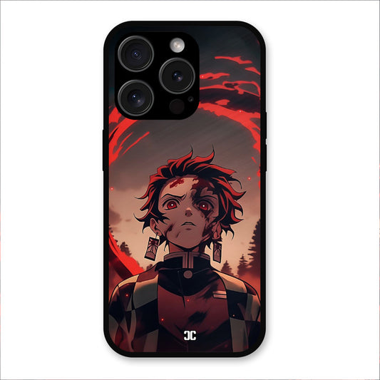 Raging Tanjiro iPhone 15 Pro Mobile Back Cover - Anime PrintShield Case
