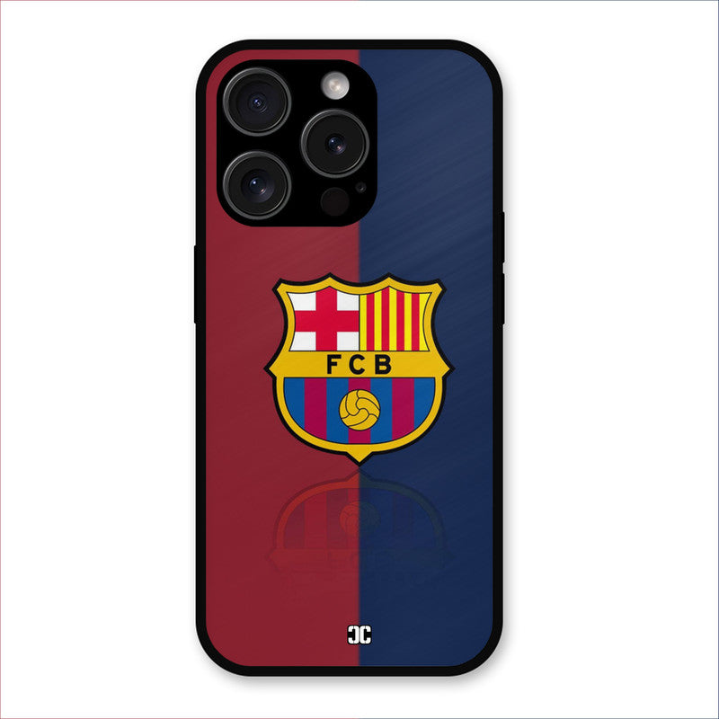 Barcelona Logo iPhone 15 Pro Mobile Back Cover - Sports PrintShield Case