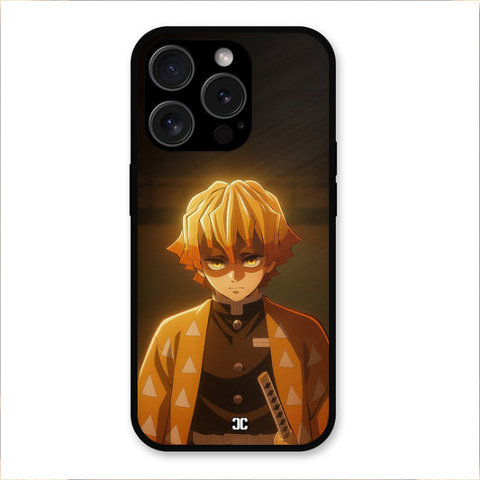 Thunderboy Zenitsu iPhone 15 Pro Mobile Back Cover - Anime PrintShield Case