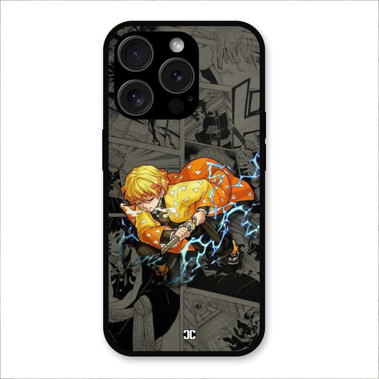 Zenitsu Manga iPhone 15 Pro Mobile Back Cover - Anime PrintShield Case