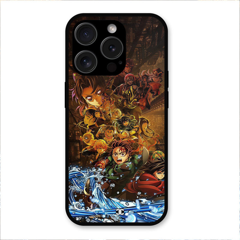 Demon Slayers iPhone 15 Pro Mobile Back Cover - Anime PrintShield Case