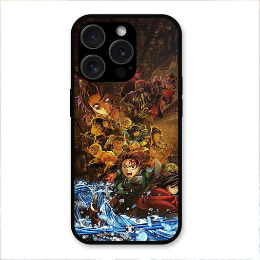 Demon Slayers iPhone 15 Pro Mobile Back Cover - Anime PrintShield Case