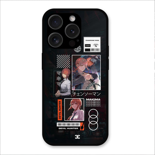 Devil Hunter Makima iPhone 15 Pro Mobile Back Cover - Anime PrintShield Case