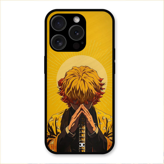 Calm Zenitsu iPhone 15 Pro Mobile Back Cover - Anime PrintShield Case