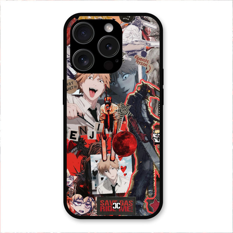 Denji Thoughts iPhone 15 Pro Mobile Back Cover - Anime PrintShield Case