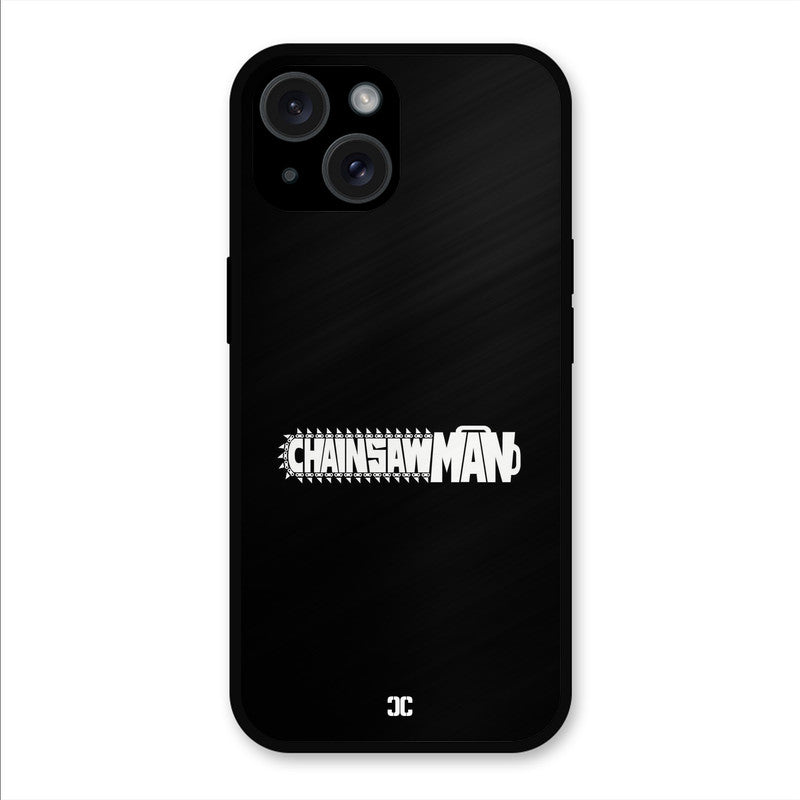 Chainsaw Logo iPhone 15 Mobile Back Cover - Anime PrintShield Case