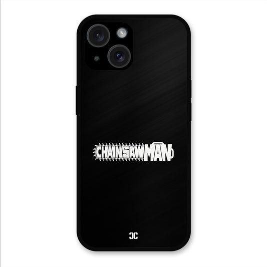 Chainsaw Logo iPhone 15 Mobile Back Cover - Anime PrintShield Case