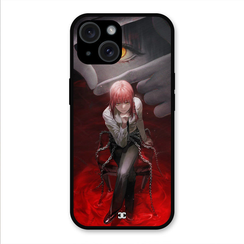 Makima Chains iPhone 15 Mobile Back Cover - Anime PrintShield Case