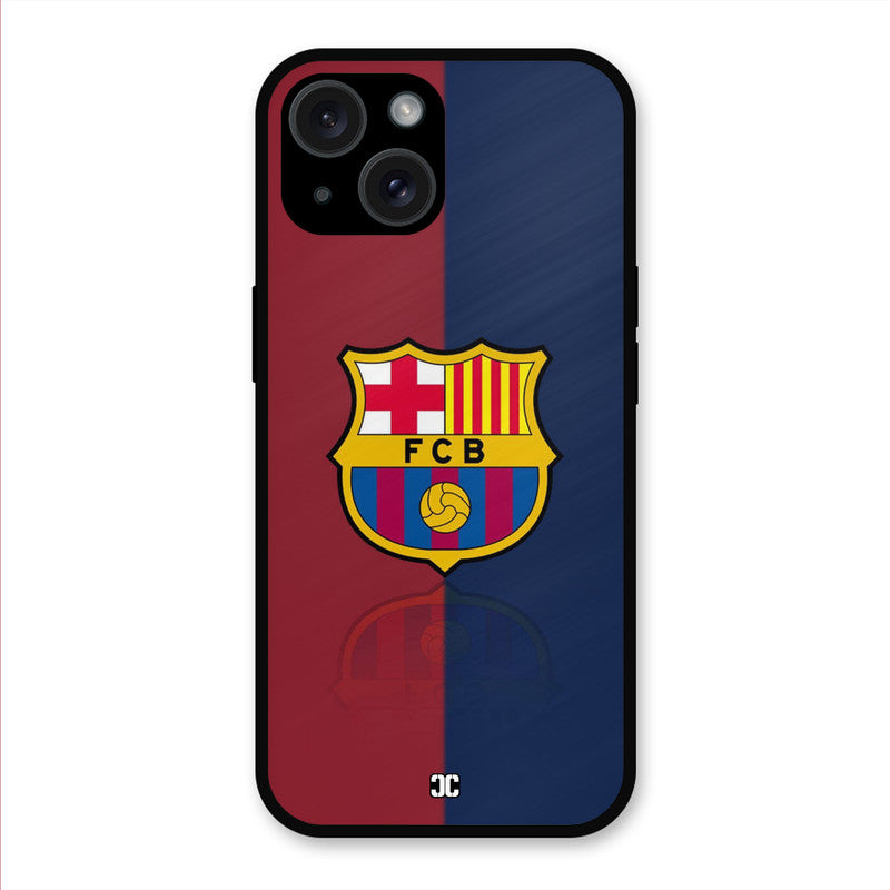 Barcelona Logo iPhone 15 Mobile Back Cover - Sports PrintShield Case