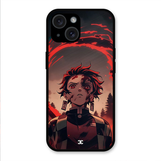 Raging Tanjiro iPhone 15 Mobile Back Cover - Anime PrintShield Case
