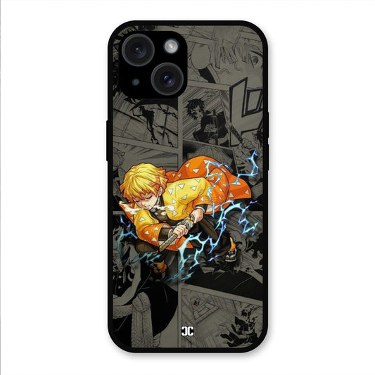 Zenitsu Manga iPhone 15 Mobile Back Cover - Anime PrintShield Case