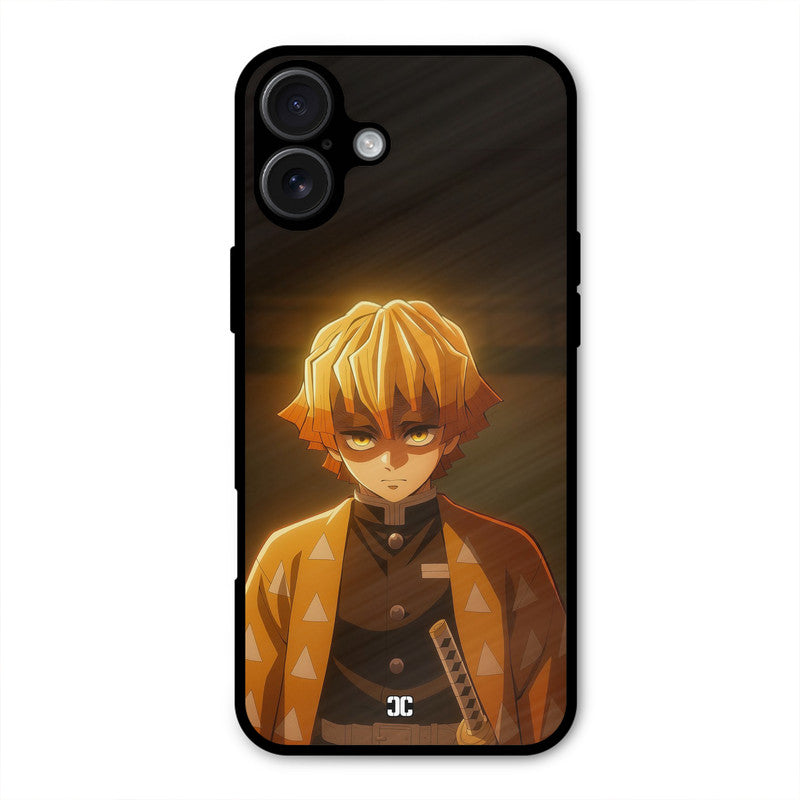 Thunderboy Zenitsu iPhone 16 Plus Mobile Back Cover - Anime PrintShield Case