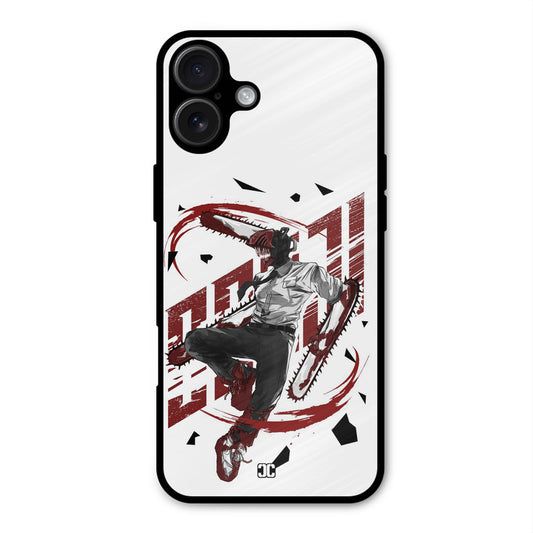 Chainsawman Typo iPhone 16 Plus Mobile Back Cover - Anime PrintShield Case