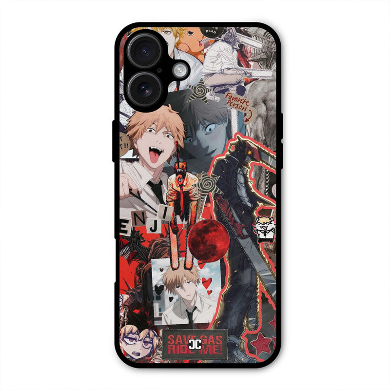 Denji Thoughts iPhone 16 Plus Mobile Back Cover - Anime PrintShield Case