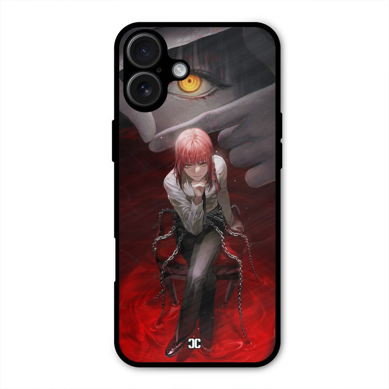 Makima Chains iPhone 16 Plus Mobile Back Cover - Anime PrintShield Case