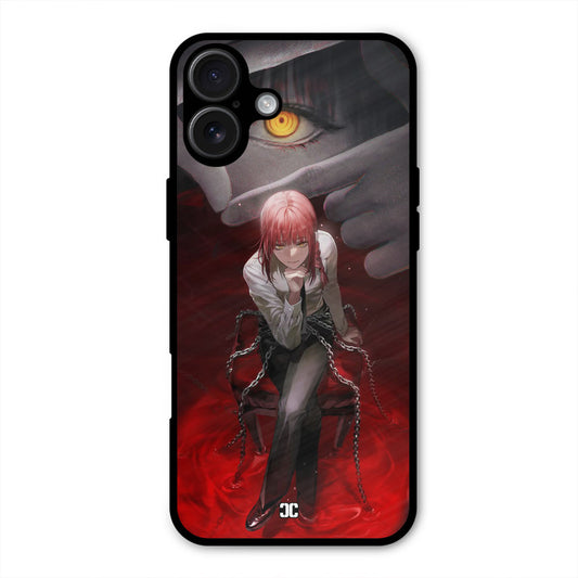 Makima Chains iPhone 16 Plus Mobile Back Cover - Anime PrintShield Case