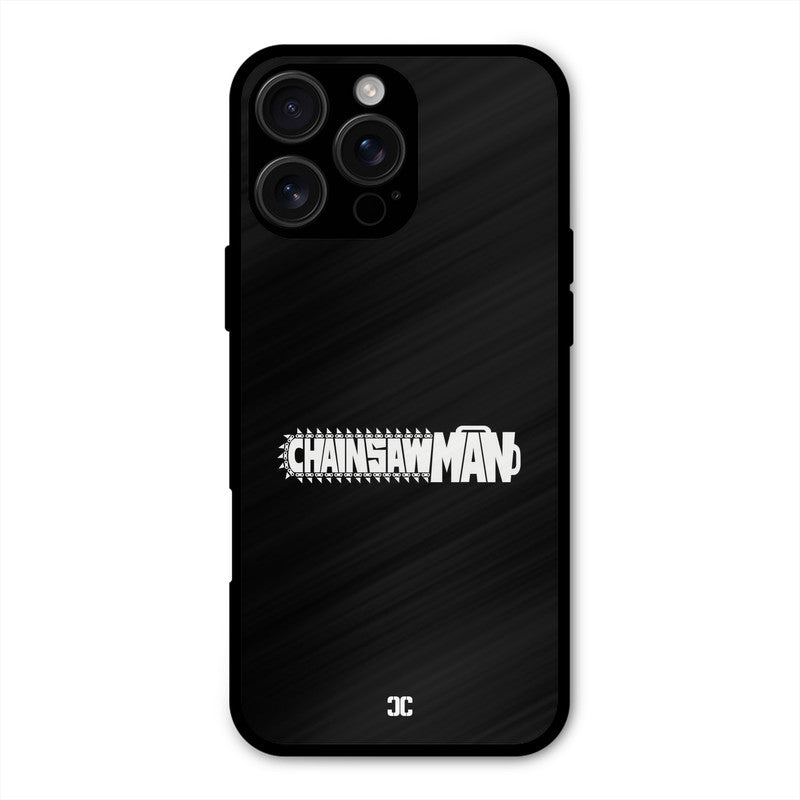 Chainsaw Logo iPhone 16 Pro Max Mobile Back Cover - Anime PrintShield Case