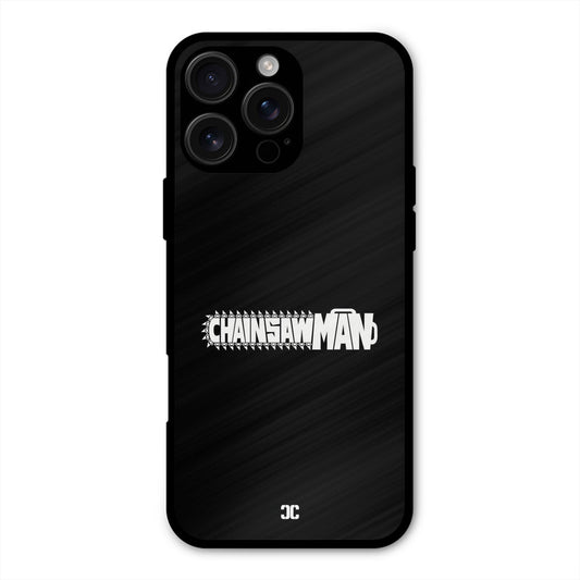 Chainsaw Logo iPhone 16 Pro Max Mobile Back Cover - Anime PrintShield Case
