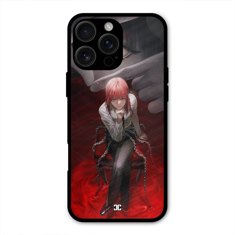 Makima Chains iPhone 16 Pro Max Mobile Back Cover - Anime PrintShield Case