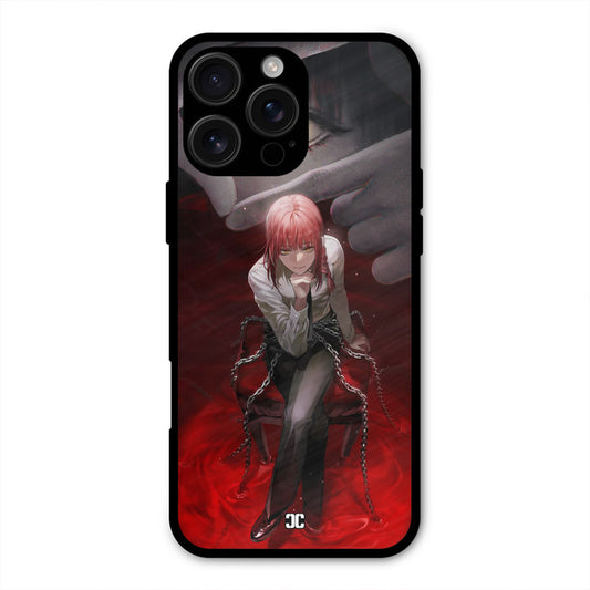 Makima Chains iPhone 16 Pro Max Mobile Back Cover - Anime PrintShield Case