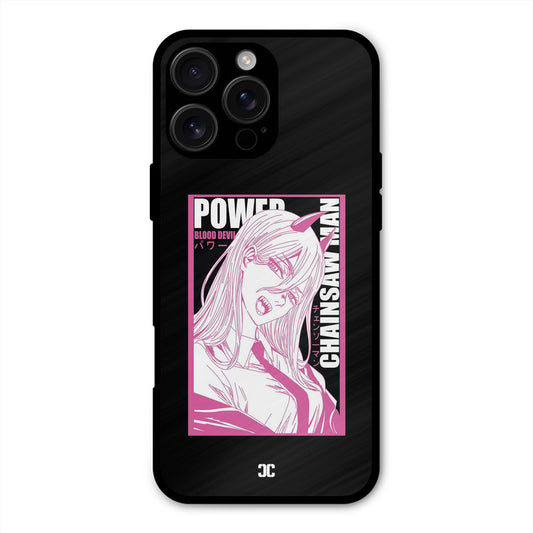 Blood Devil Power iPhone 16 Pro Max Mobile Back Cover - Anime PrintShield Case