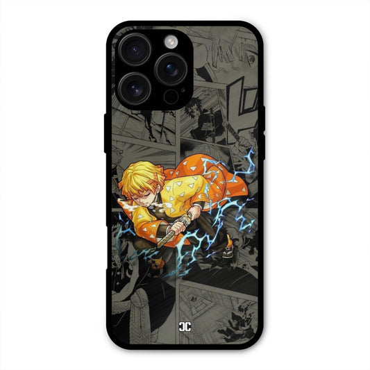Zenitsu Manga iPhone 16 Pro Max Mobile Back Cover - Anime PrintShield Case
