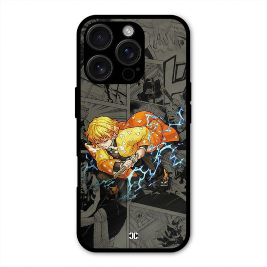 Zenitsu Manga iPhone 16 Pro Mobile Back Cover - Anime PrintShield Case