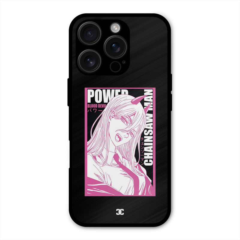 Blood Devil Power iPhone 16 Pro Mobile Back Cover - Anime PrintShield Case
