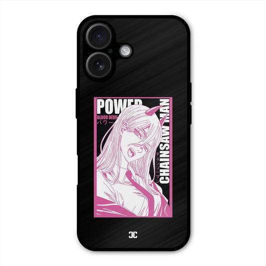 Blood Devil Power iPhone 16 Mobile Back Cover - Anime PrintShield Case