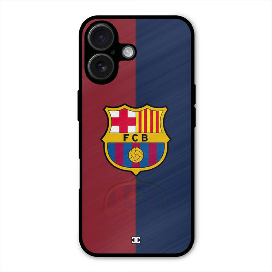 Barcelona Logo iPhone 16 Mobile Back Cover - Sports PrintShield Case