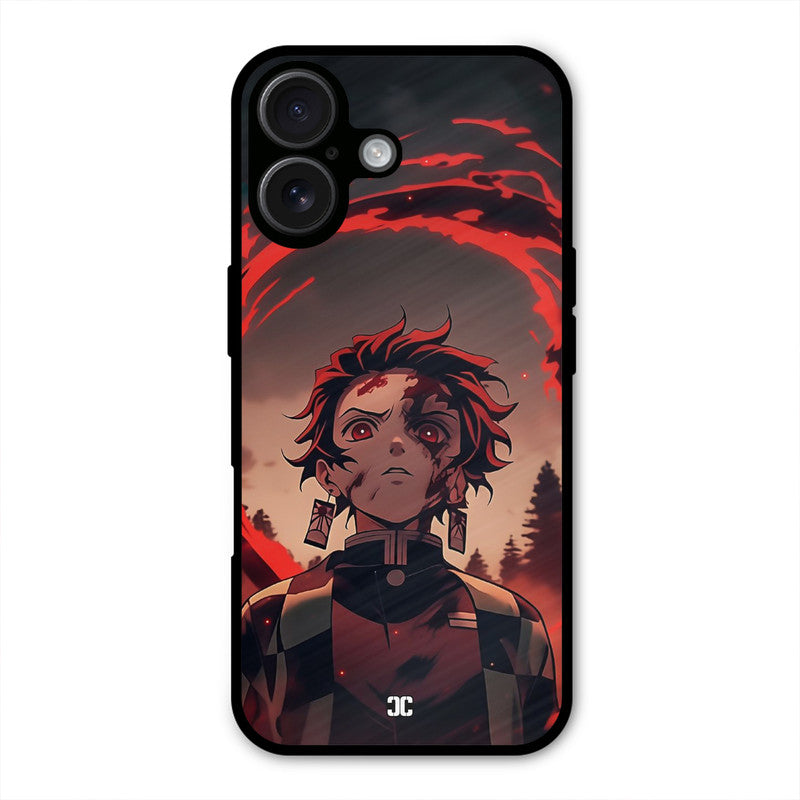 Raging Tanjiro iPhone 16 Mobile Back Cover - Anime PrintShield Case